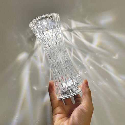 Crystal Diamond Shaped Table Lamp- Small Waist (S2)